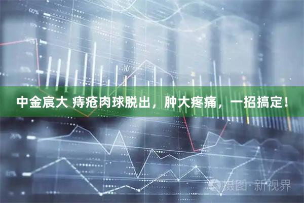 中金宸大 痔疮肉球脱出，肿大疼痛，一招搞定！